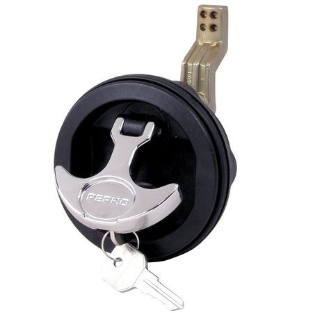 PERKO Flush Lock Black Offset Cam Bar 2.5" Hole 1091DP1BLK